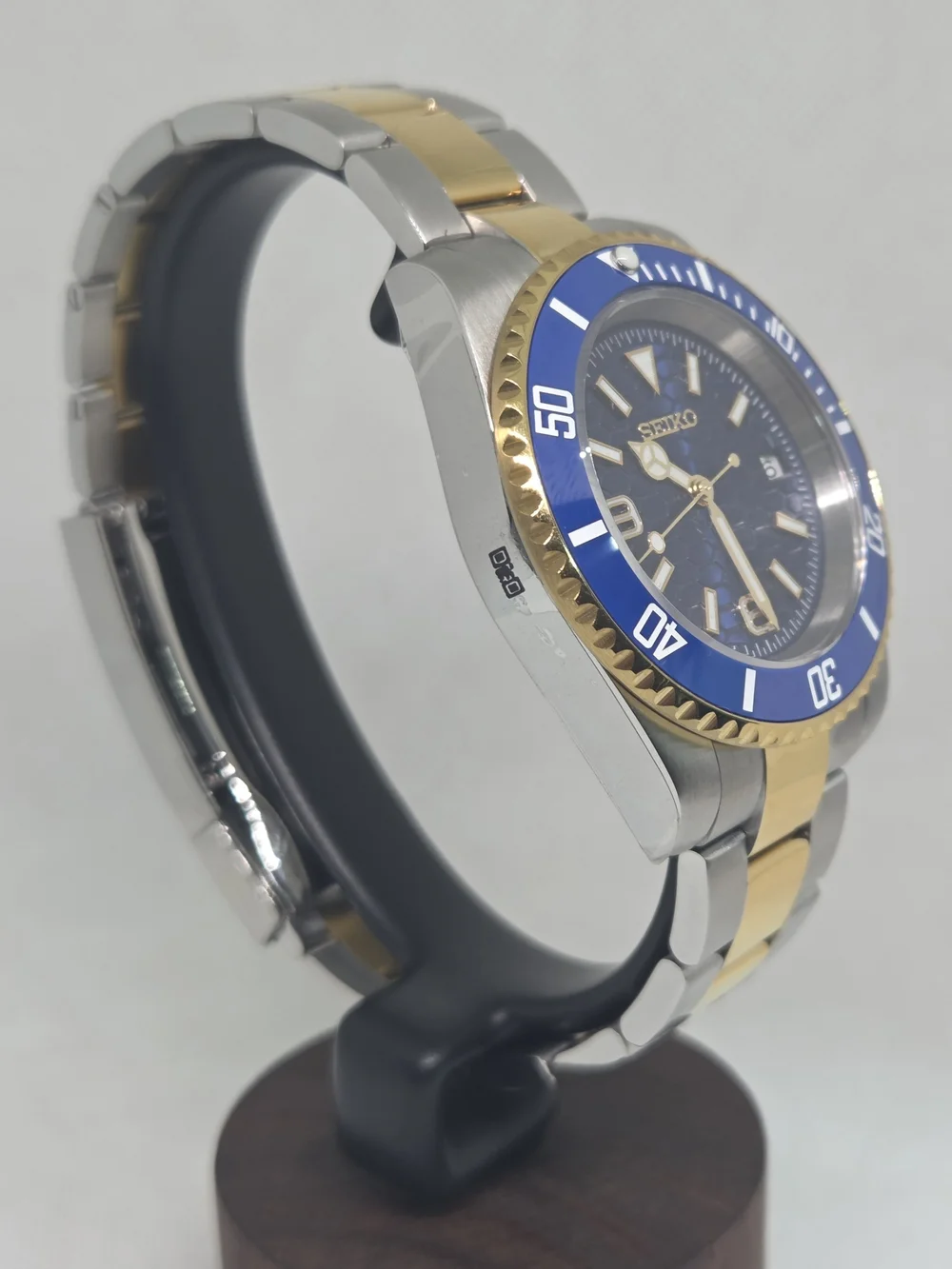 Custom 40mm Automatic Seiko Mod Watch Bluesy Style NH35